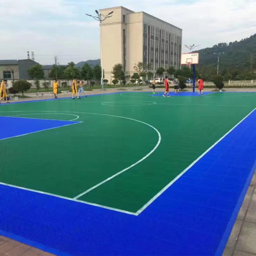 Cheap outdoor basketball court flooring a kind of basketball court tiles easy installation