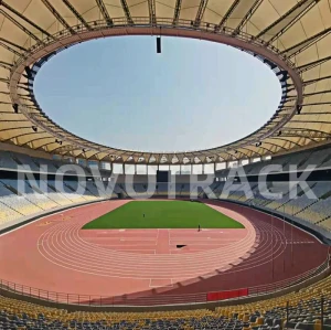 Customized rubber running track surface and athletics track supplier
