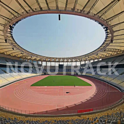 Customized rubber running track surface and athletics track supplier