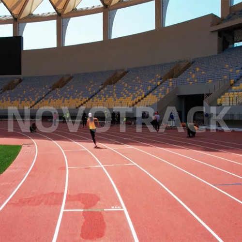 Customized rubber running track surface and athletics track supplier