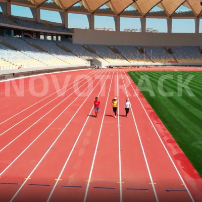 Customized rubber running track surface and athletics track supplier