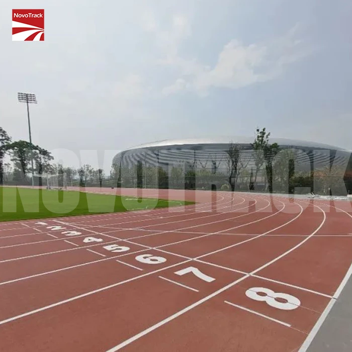 novotrack university rubber running track project
