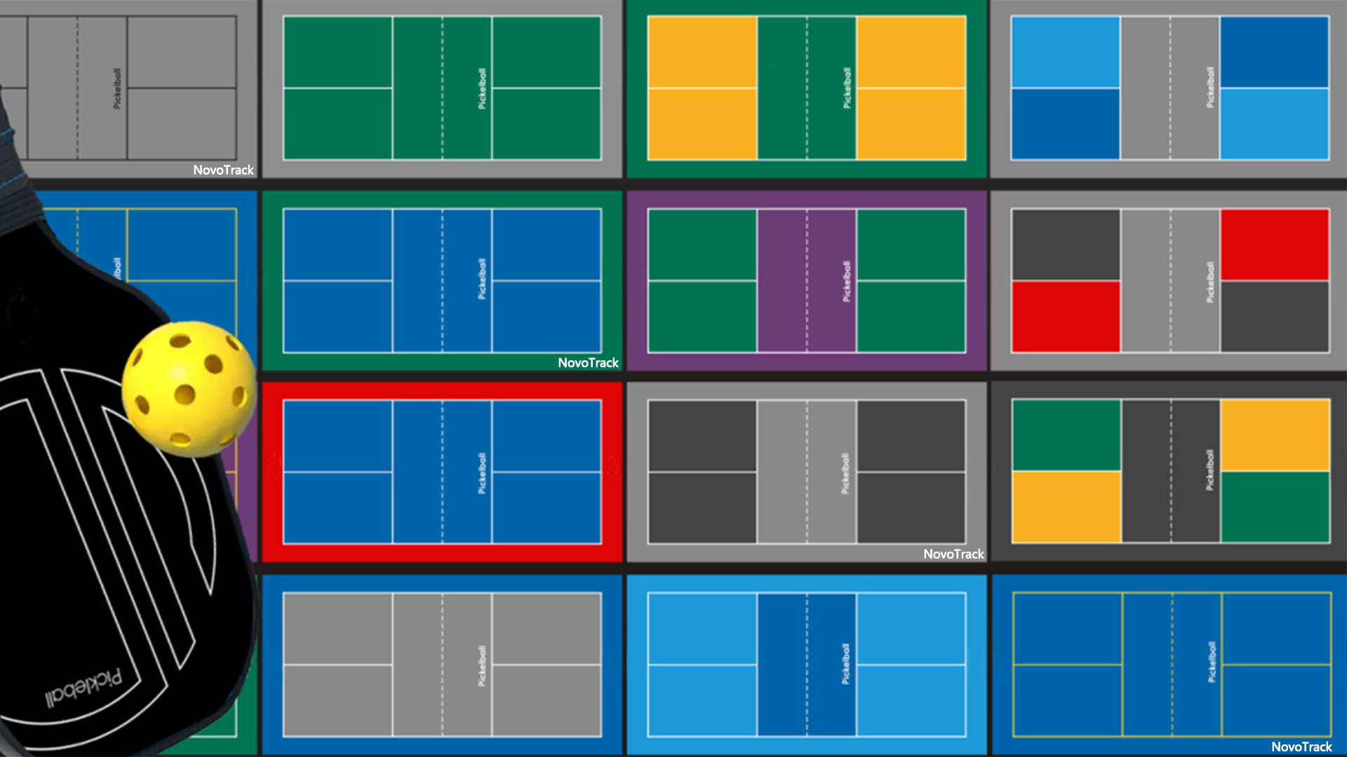 pickleball court surface color matching