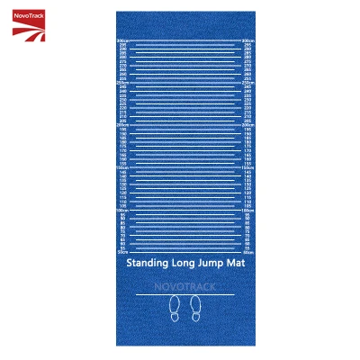 Long Jump/Triple Jump Mat, Standing Long Jump Mat for Child/College, Non-Slip Carpeted Long Jump Mat, Prefabricated Rubber Standing Long Jump Mat