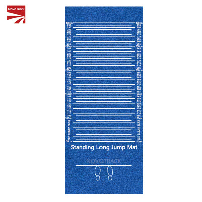 Long Jump/Triple Jump Mat, Standing Long Jump Mat for Child/College, Non-Slip Carpeted Long Jump Mat, Prefabricated Rubber Standing Long Jump Mat