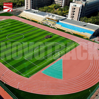 ATHLETICS TRACKS NTTR Prefabricated Rubber Running Track System for School Running Track & Field | NOVOTRACK