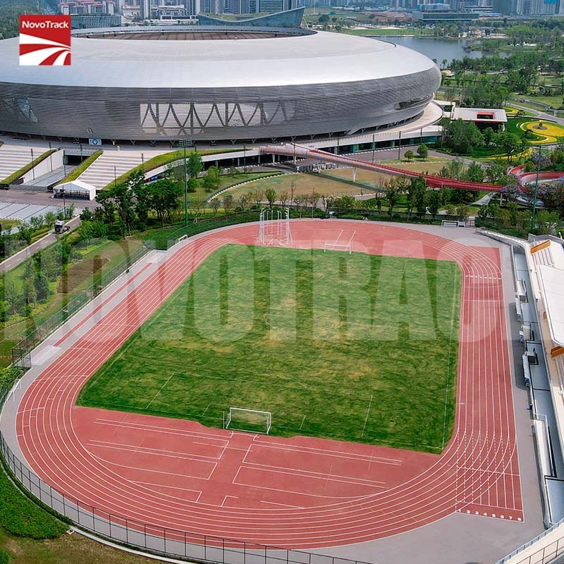 novotrack school rubber running track project