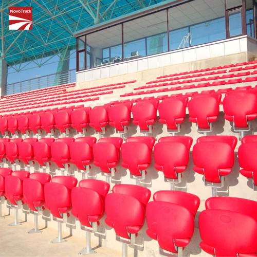 Top Quality Custom Foldable Stadium Bleacher Seats Wholesale Plastic Stadium Chairs | NovoTrack