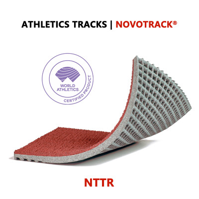 ATHLETICS TRACKS NTTR Prefabricated Rubber Running Track System for School Running Track & Field | NOVOTRACK