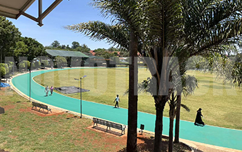 rubber running and walking path for Nairobi Jaffery Sports Club