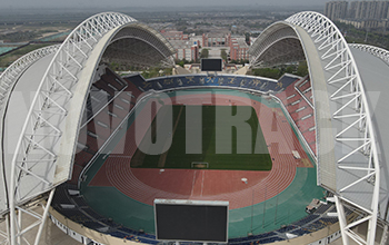 prefabricated rubber running track for Weinan Sports Center