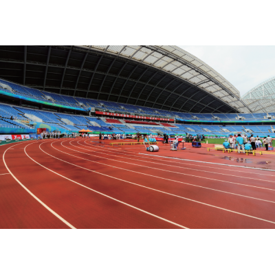 Athletic Rubber Track Giant and Professional Coliseum