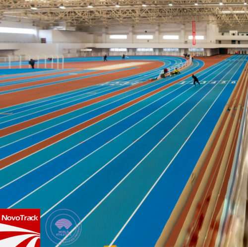 Indoor athletics track prefabricated surface vulcanized rubber running track surfaces