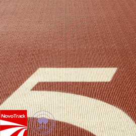 Outdoor rubber exercise flooring for training athletics track