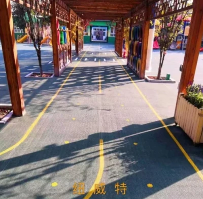 Chinese famouse recycled synthetic playing surfaces supplier Novotrack with IAAF