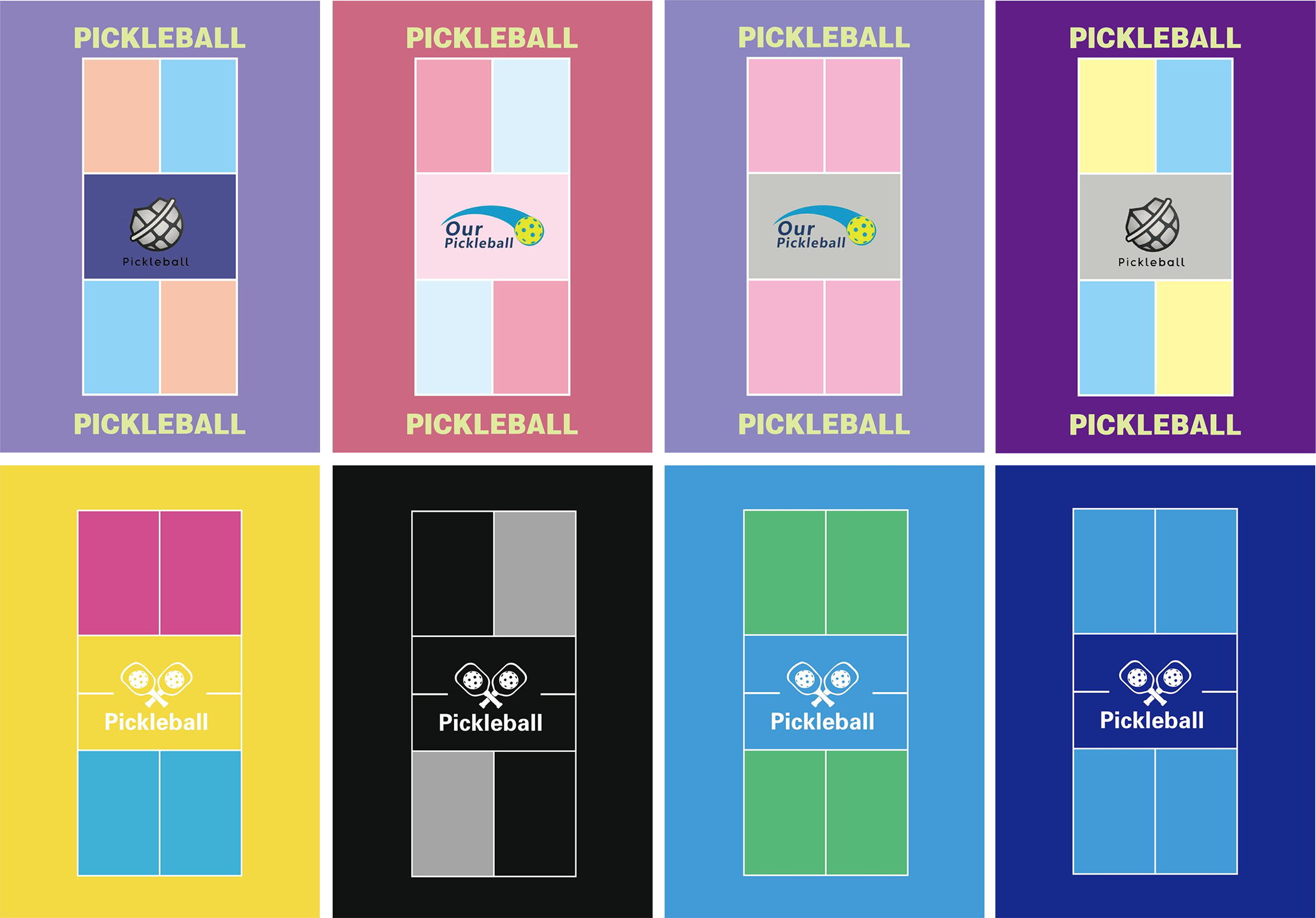 indoor pickleball Various Design