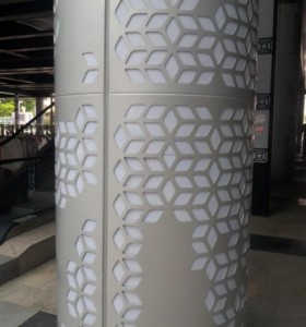 Hollow shape perforated aluminum plate