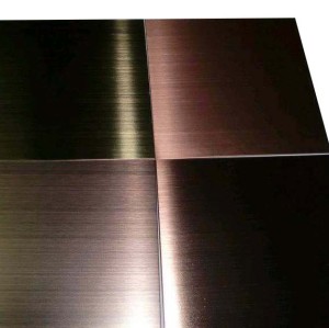 Surface treatment of Imitation of copper wire drawing aluminum veneer