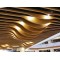 Open Design Aluminum Baffle Ceiling / Decorative Waterproof Wood Planks Grain Look Drop Ceiling Tiles