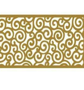 Outdoor wall decoration with 3.0mm laser cutting aluminum plate
