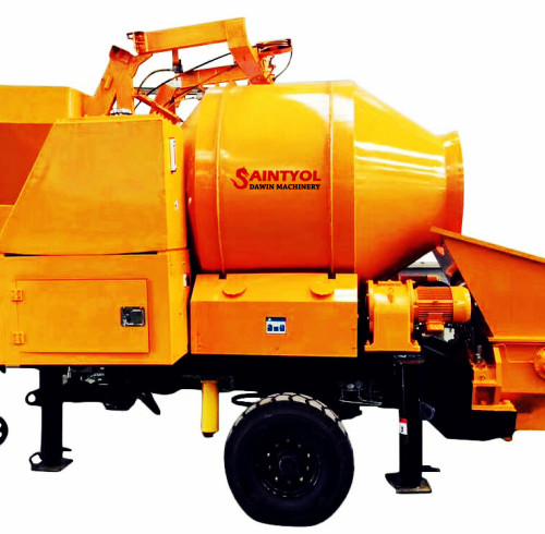 DJBT40-11-56 Trailer Mobile Diesel Concrete Mixing Pump, Concrete Mixer with Pump
