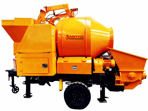 DJBT40-11-56 Trailer Mobile Diesel Concrete Mixing Pump, Concrete Mixer with Pump