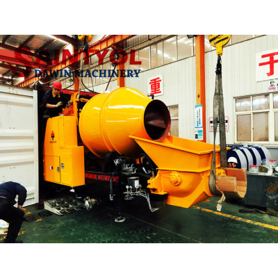 DJBT40-11-56 Trailer Mobile Diesel Concrete Mixing Pump, Concrete Mixer with Pump