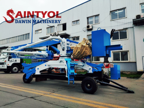 15m 3 Sections Trailer Mobile Spider Hydraulic Concrete Placing Boom