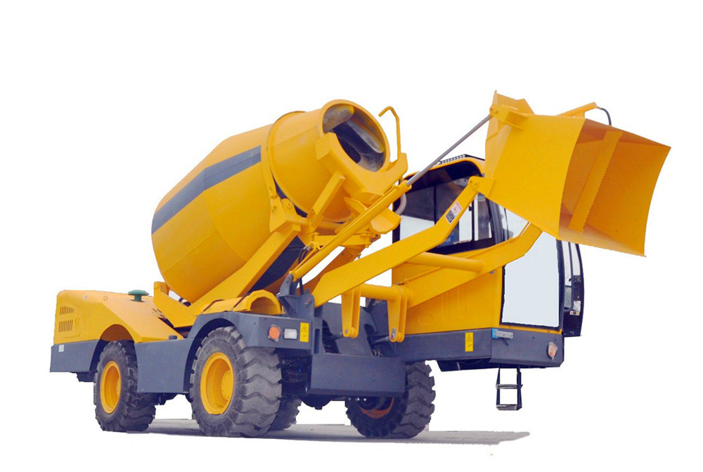 2.0 cubic meter automatic self loading concrete mixer truck