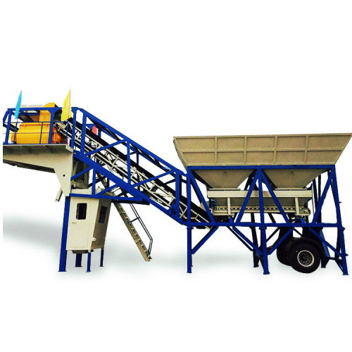 25 m³/h 35m3/hr 75m3/hr Mobile Concrete Batching Plant