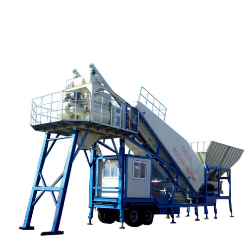 25 m³/h 35m3/hr 75m3/hr Mobile Concrete Batching Plant