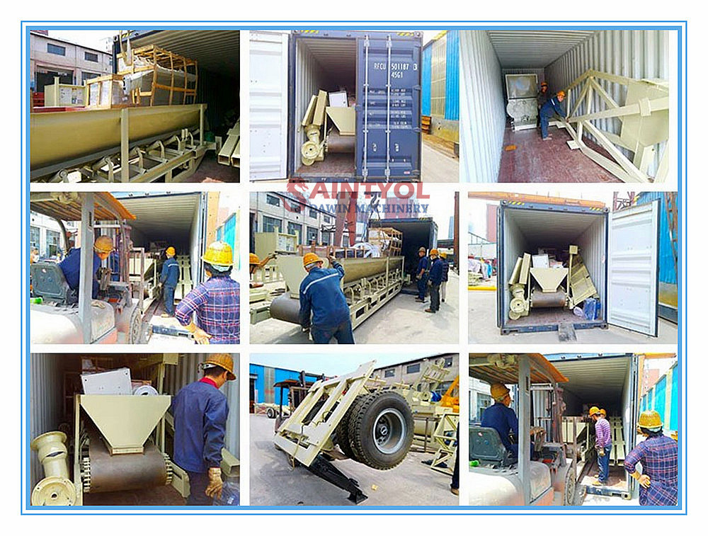 concrete batching plant package and shipping