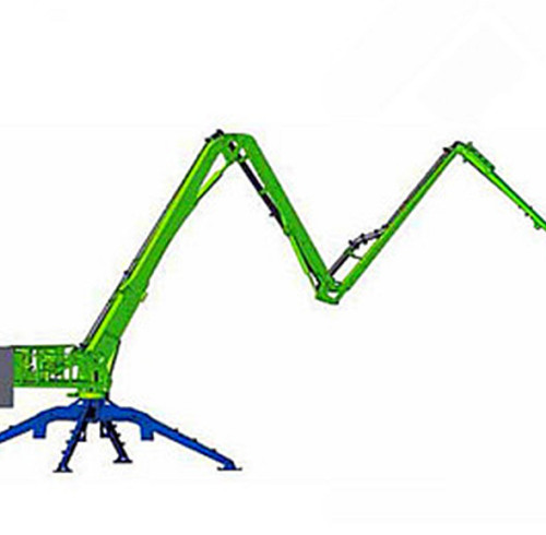 23m 4 sections Trailer Mobile Spider Concrete Placing Boom "M" Folding