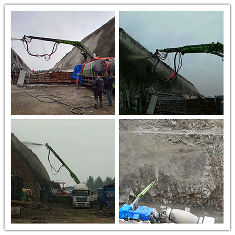 shotcrete pump truck concrete spraying machine