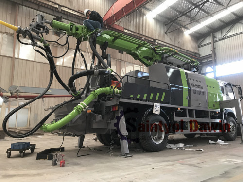 30m3/hr Truck Mounted Wet Concrete Spraying Machine, Shotcrete Pump Truck