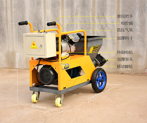 2m3/hr Mortar and Putty Spraying Machine, 150m2/hr Plastering Machine
