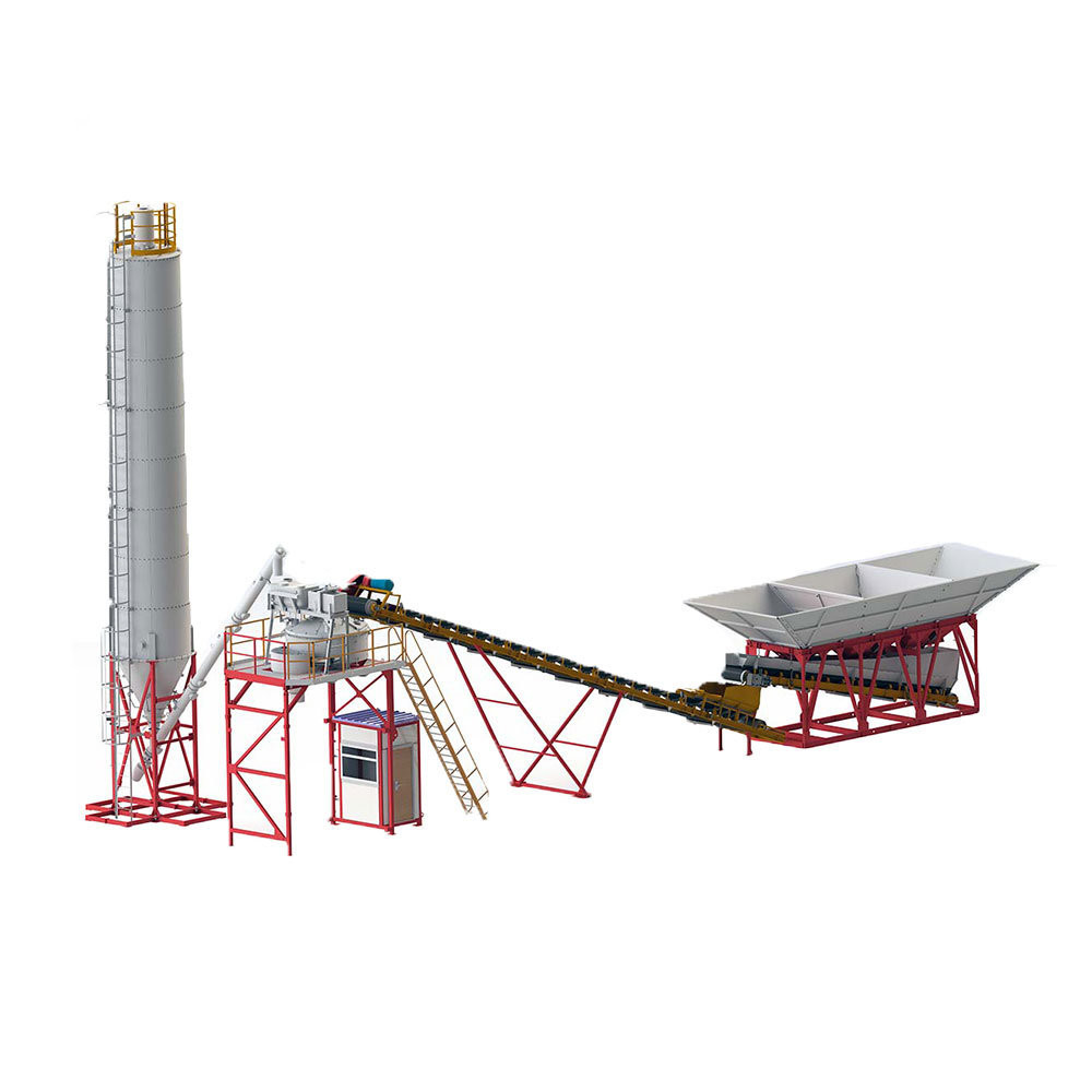 stationary fixed concrete batching plant
