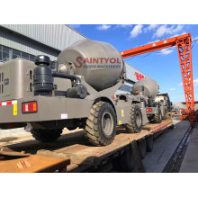 4 sets 4.0 Cubic Meter Self-Loading Concrete Mixer Shipped to Africa!