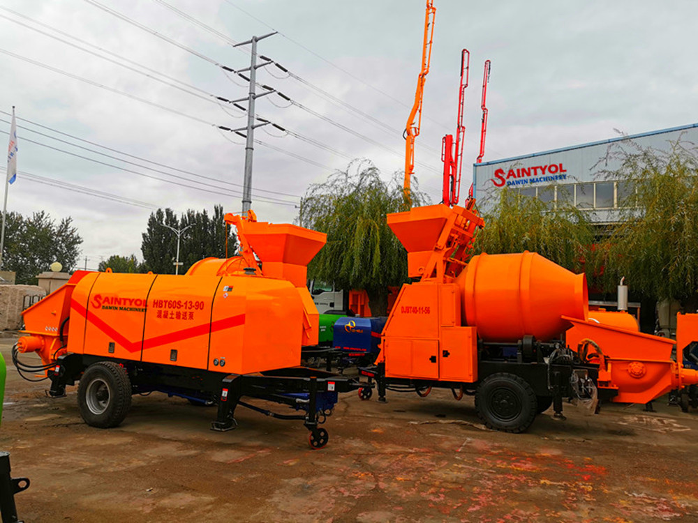 concrete pump and concrete mixing pump