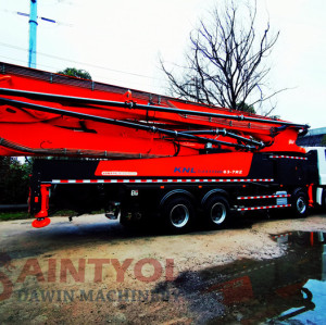 35m 5RZ Concrete Boom Pump Truck With Customized Chassis