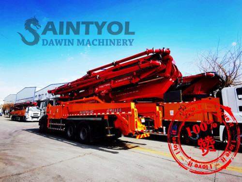 35m 5RZ Concrete Boom Pump Truck With Customized Chassis