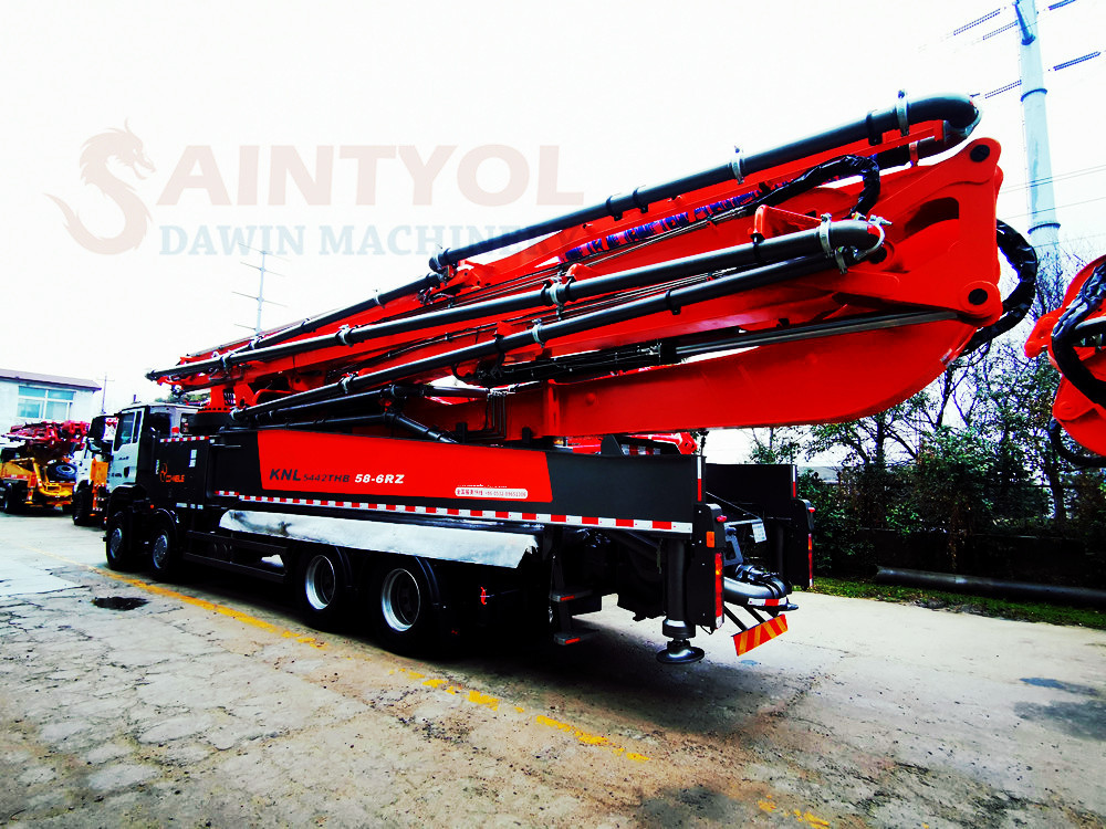 58m hot selling concrete boom pump truck