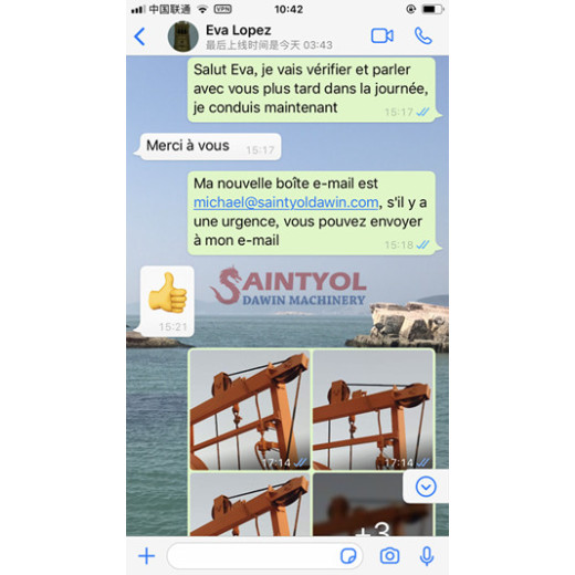 Electric Concrete Mixing Pump Online Service for France Client After Using 3 years