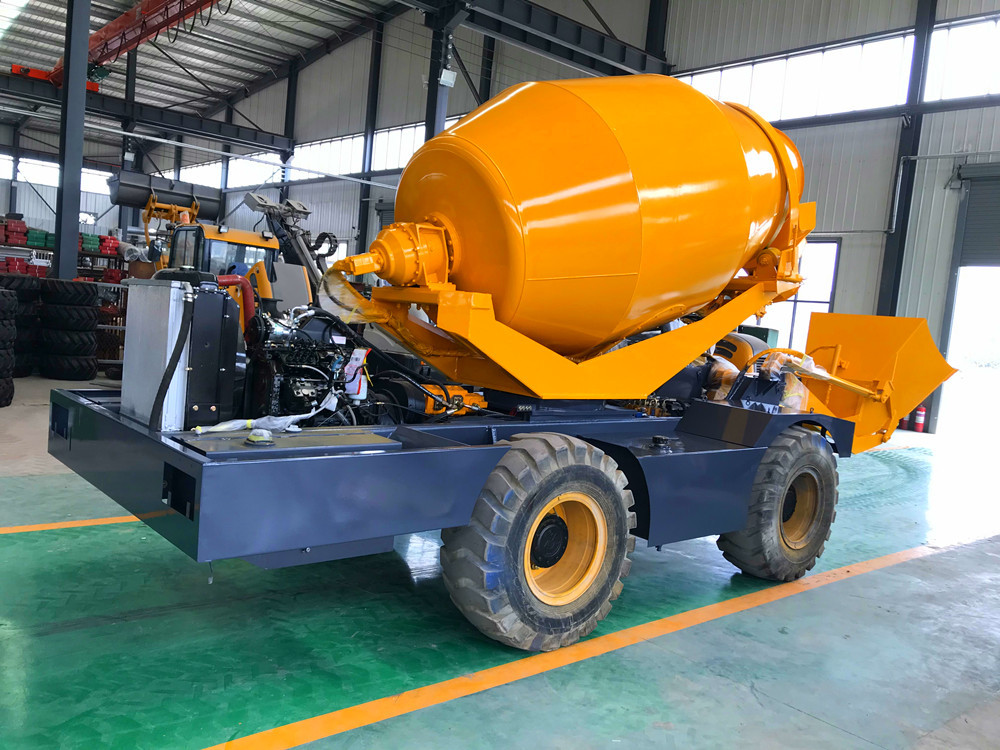 rotary mixing tank self loading concrete mixer truck