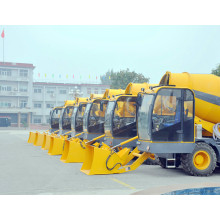 What are the advantages of an automatic loading mixer better over a fixed station mixing plant?