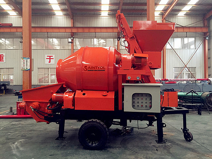 Saintyol DAWIN Machinery Mini Class Mobile Concrete Mixing Pump