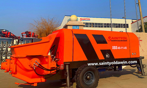 Saintyol DAWIN Machinery Mini Class ------ Trailer Concrete pump operation process