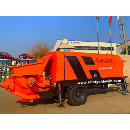 Saintyol DAWIN Machinery Mini Class ------ Trailer Concrete pump operation process