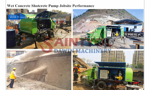 How to use wet sprayer wet concrete spraying machine?