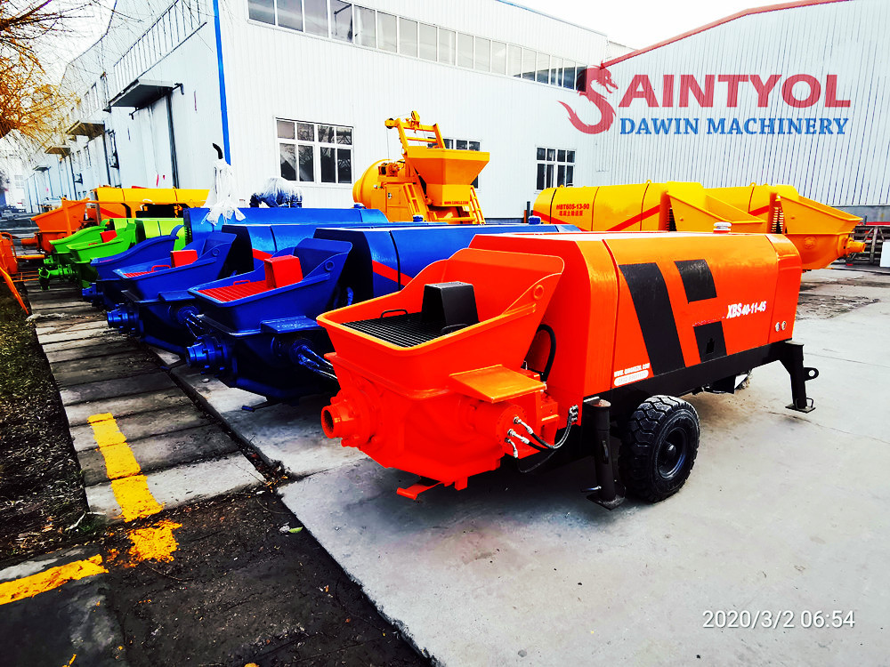 concrete pumps in stock in factory